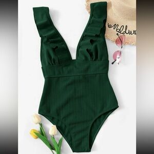 Green SHEIN one piece bathing suit- size XL